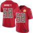 Nike Tampa Bay Buccaneers #58 Shaquil Barrett Red Mens Super Bowl LV Champions Patch Stitched NFL Limited Rush Jersey