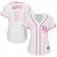 Tampa Bay Rays #5 Matt Duffy White/Pink Fashion Womens Stitched MLB Jersey