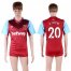West Ham United #20 A.Ayew Home Soccer Club Jersey