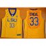 LSU Tigers #33 Shaquille ONeal Gold Basketball Stitched NCAA Jersey