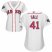 Boston Red Sox #41 Chris Sale White Home 2018 World Series Womens Stitched MLB Jersey
