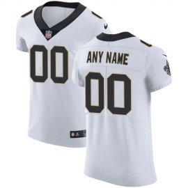 Nike New Orleans Saints Customized White Stitched Vapor Untouchable Elite Mens NFL Jersey