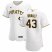 Pittsburgh Pirates #43 Steven Brault Mens Nike White Home 2020 Authentic Player MLB Jersey