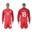 England #18 Dier Away Long Sleeves Soccer Country Jersey
