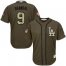 Los Angeles Dodgers #9 Yasmani Grandal Green Salute to Service Stitched Youth MLB Jersey
