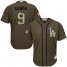 Los Angeles Dodgers #9 Yasmani Grandal Green Salute to Service Stitched Youth MLB Jersey