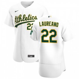 Oakland Athletics #22 Ramon Laureano Mens Nike White Home 2020 Authentic Player MLB Jersey