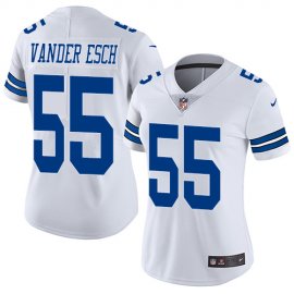Nike Dallas Cowboys #55 Leighton Vander Esch White Womens Stitched NFL Vapor Untouchable Limited Jersey