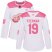 Adidas Detroit Red Wings #19 Steve Yzerman White/Pink Authentic Fashion Womens Stitched NHL Jersey