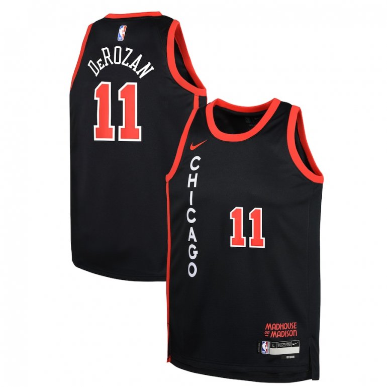 DeMar DeRozan Chicago Bulls Nike Youth 2023/24 Swingman Replica Jersey – City Edition – Black DeMar DeRozan Chicago Bulls Nike Youth 2023/24 Swingman Replica Jersey – City Edition – Black