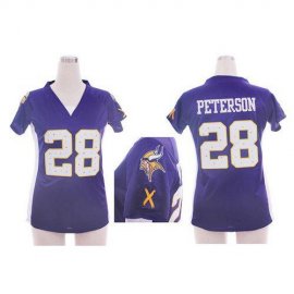 Nike Minnesota Vikings #28 Adrian Peterson Purple Team Color Draft Him Name & Number Top Womens Stitched NFL Elite Jersey