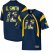 West Virginia Mountaineers #12 Geno Smith Navy With Portrait Print College Football Jersey