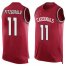 Nike Arizona Cardinals #11 Larry Fitzgerald Red Team Color Mens Stitched NFL Limited Tank Top Jersey