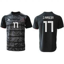 Mexico #17 J.Rascon Black Soccer Country Jersey