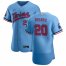 Minnesota Twins #20 Eddie Rosario Mens Nike Light Blue Alternate 2020 60th Season Authentic Team MLB Jersey