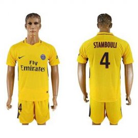 Paris Saint-Germain #4 Stambouli Away Soccer Club Jersey