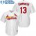 St.Louis Cardinals #13 Matt Carpenter White Cool Base Stitched Youth MLB Jersey