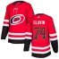 Adidas Carolina Hurricanes #74 Jaccob Slavin Red Home Authentic Drift Fashion Stitched NHL Jersey