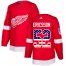 Adidas Detroit Red Wings #52 Jonathan Ericsson Red Home Authentic USA Flag Stitched NHL Jersey