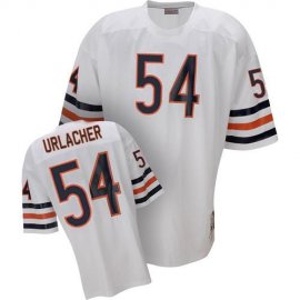 Mitchell and Ness Chicago Bears #54 Brian Urlacher White Stitched Throwback NFL Jersey