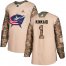 Adidas Columbus Blue Jackets #1 Keith Kinkaid Camo Authentic 2017 Veterans Day Stitched NHL Jersey