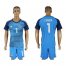 Mexico #1 Corona Blue Goalkeeper Soccer Country Jersey