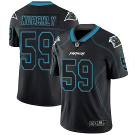 Nike Carolina Panthers #59 Luke Kuechly Lights Out Black Mens Stitched NFL Limited Rush Jersey