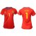 Womens Spain #1 De Gea Red Home Soccer Country Jersey