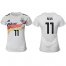 Womens Germany #11 Reus White Home Soccer Country Jersey