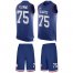 Nike New York Giants #75 Cameron Fleming Royal Blue Team Color Mens Stitched NFL Limited Tank Top Suit Jersey