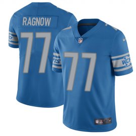 Nike Detroit Lions #77 Frank Ragnow Blue Team Color Mens Stitched NFL Vapor Untouchable Limited Jersey
