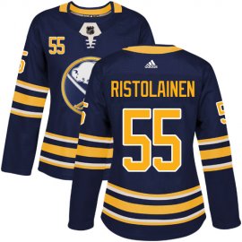 Adidas Buffalo Sabres #55 Rasmus Ristolainen Navy Blue Home Authentic Womens Stitched NHL Jersey