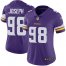 Nike Minnesota Vikings #98 Linval Joseph Purple Team Color Womens Stitched NFL Vapor Untouchable Limited Jersey