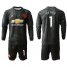 Manchester United #1 De Gea Third Long Sleeves Soccer Club Jersey