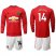 Manchester United #14 Lingard Red Home Long Sleeves Soccer Club Jersey