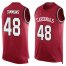 Nike Arizona Cardinals #48 Isaiah Simmons Red Team Color Mens Stitched NFL Limited Tank Top Jersey
