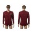 Russia Blank Red Home Long Sleeves Soccer Country Jersey