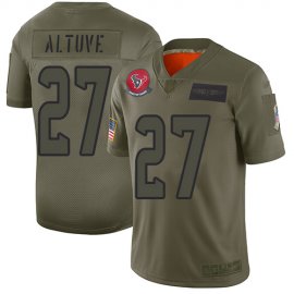 Nike Houston Texans #27 Jose Altuve Camo Mens Stitched NFL Limited 2019 Salute To Service Jersey