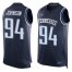 Nike Tennessee Titans #94 Austin Johnson Navy Blue Team Color Mens Stitched NFL Limited Tank Top Jersey