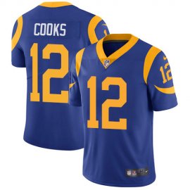 Nike Los Angeles Rams #12 Brandin Cooks Royal Blue Alternate Mens Stitched NFL Vapor Untouchable Limited Jersey