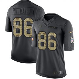 Nike Indianapolis Colts #86 Michael Pittman Jr. Black Youth Stitched NFL Limited 2016 Salute to Service Jersey