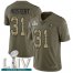 Nike San Francisco 49ers #31 Raheem Mostert Olive/Camo Super Bowl LIV 2020 Mens Stitched NFL Limited 2017 Salute To Service Jersey