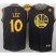 Warriors #10 David Lee Black Precious Metals Fashion The Finals Patch Stitched NBA Jersey