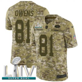 Nike San Francisco 49ers #81 Jordan Matthews Camo Super Bowl LIV 2020 Mens Stitched NFL Limited 2018 Salute To Service Jersey