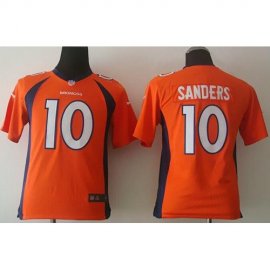Nike Denver Broncos #10 Emmanuel Sanders Orange Team Color Youth Stitched NFL New Elite Jersey