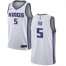 Nike Sacramento Kings #5 DeAaron Fox White NBA Swingman Association Edition Jersey