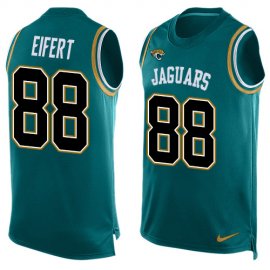 Nike Jacksonville Jaguars #88 Tyler Eifert Teal Green Alternate Mens Stitched NFL Limited Tank Top Jersey