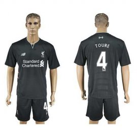 Liverpool #4 Toure Away Soccer Club Jersey