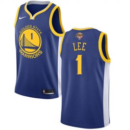 Nike Golden State Warriors #1 Damion Lee Blue Youth 2022 NBA Finals Swingman Icon Edition Jersey Youth
