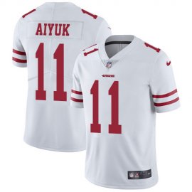 Nike San Francisco 49ers #11 Brandon Aiyuk White Mens Stitched NFL Vapor Untouchable Limited Jersey